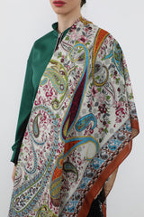 Printed Voile Hijab Scarf, Lightweight Soft Breathable Modest Shawl,SAL-106 Pattern V1