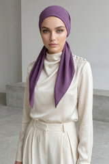 Ready-to-Wear Tie-Back Crepe Hijab Bonnet, Elegant Instant Modest Head Covering,B-101