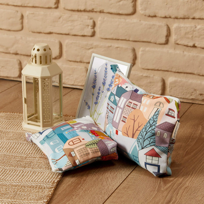Digital Printed Fabric Handbag Vanity Bag Toiletry Bag for Women,CMB-5S