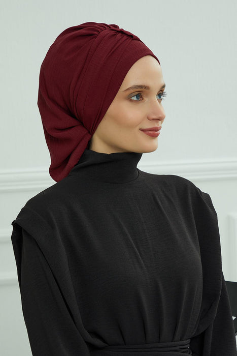 Instant Turban Lightweight Aerobin Scarf Head Turbans For Women Headwear Stylish Elegant Design,HT-90