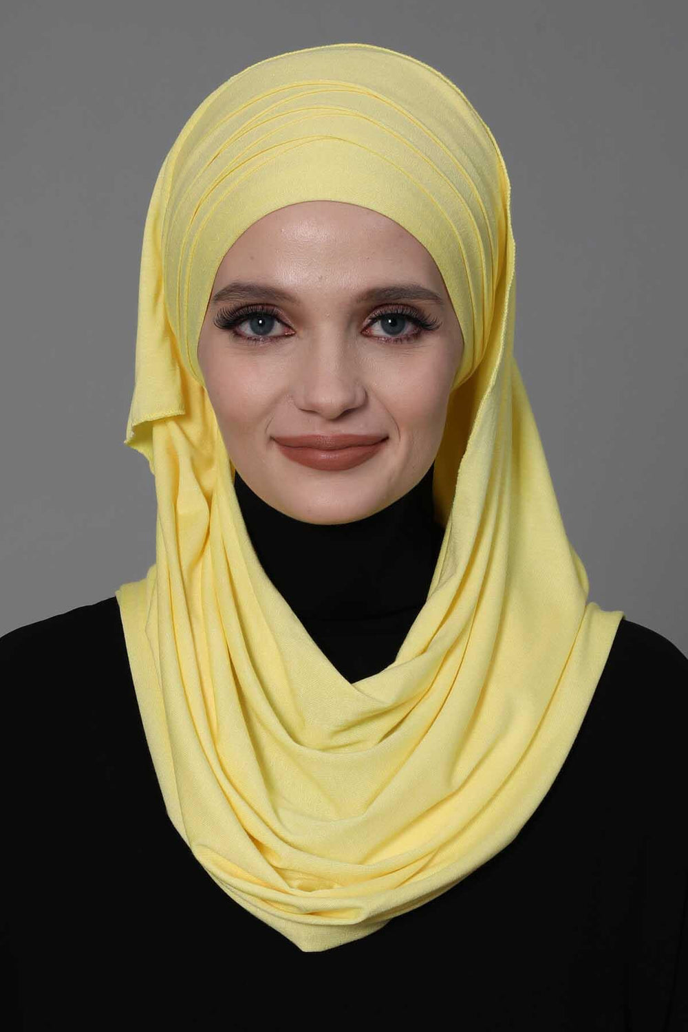Multiple Cross Stitch Jersey Hijab, Muslim Full Covering Hijab Shawl for Women, Cotton Cross Stitch Design Shawl, Adjustable Hijab,CPS-43 Yellow
