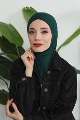Minimalist Design Cotton Under Scarf Bonnet, Soft and Breathable Inner Hijab Cap, Easy Wear Cotton Bonnet Turban Ninja Cap,TB-4