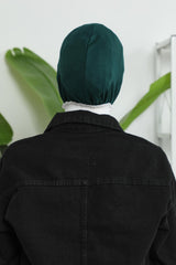 Baumwollhaube im minimalistischen Design unter dem Schal, weiche und atmungsaktive innere Hijab-Kappe, leicht zu tragende Baumwollhaube, Turban-Ninja-Kappe, TB-4
