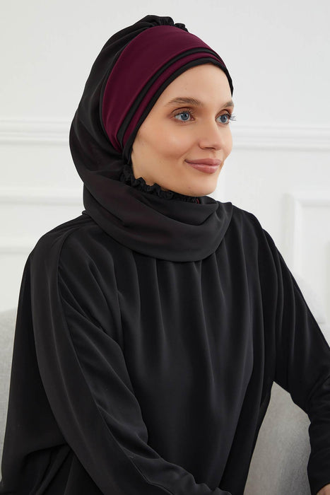 Multicolor Instant Turban Cotton Scarf Head Turbans with Unique Accessories For Women Headwear Stylish Elegant Design,HT-86