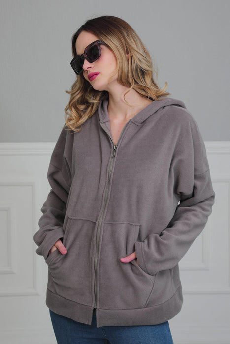 Cozy Hooded Sweatshirt with Pockets, Soft Fleece Hoodie with Spacious Front Pockets, Warm and Comfortable Soft Women Sweatshirt,SW-3
