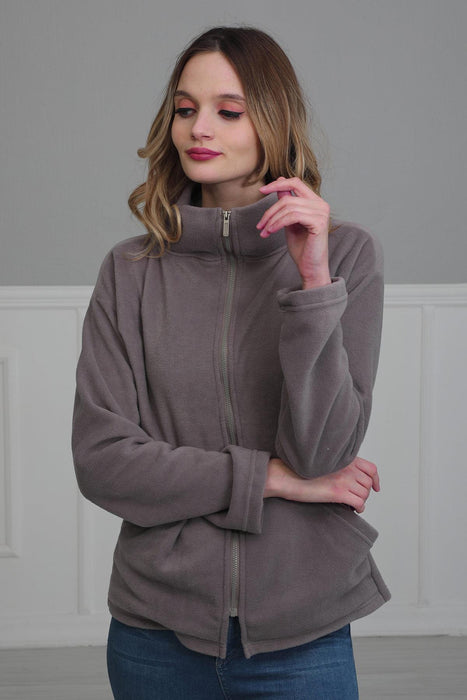Women Sweatshirt Casual Fleece Sweater Long Sleeve Hoodies with Front Pockets Hoodie Pullover Outwear Coat for Women Zipper Pocket,SW-4