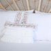 1-Pack Farmhouse Floral Design Pillowcases with Lace Ruffles Colorful Flowers Print Frilled Trimmed Pillow Covers Envelope,YK-116T,YK-116T Off-White - Pattern 1
