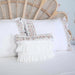 1-Pack Farmhouse Floral Design Pillowcases with Lace Ruffles Colorful Flowers Print Frilled Trimmed Pillow Covers Envelope,YK-116T,YK-116T Off-White - Pattern 1