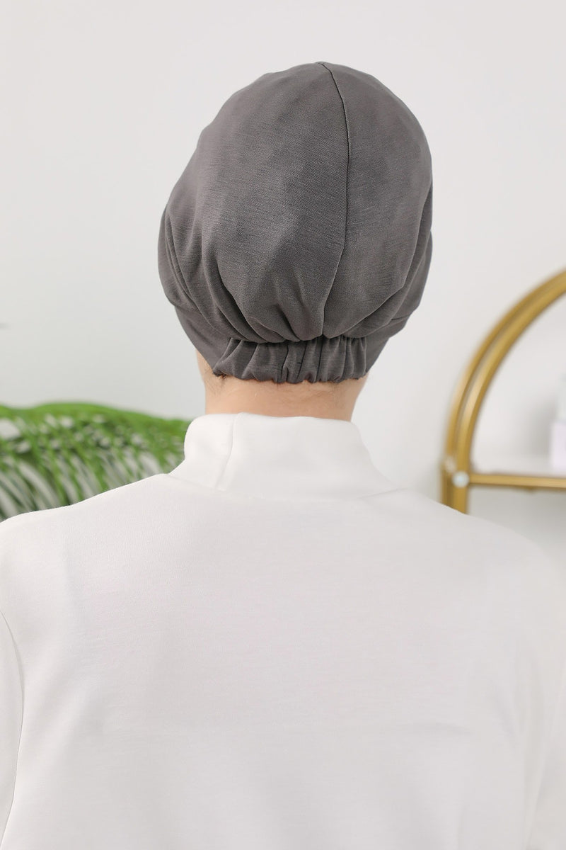 Women’s Turban Hat with Sun Visor, All Seasons Visor Turban Hat Headscarf for Women, Comfortable One Size Modest Head Cover,B-73O