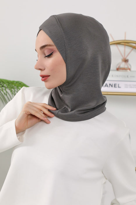 Women’s Minimalist Design Hijab Undercap for All Seasons, Soft Double Face Fabric Ninja Cap Under Scarf, Stretchy and Breathable Bonnet for All Seasons,TB-4O