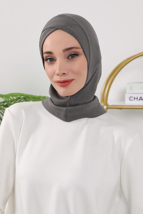 Women’s Minimalist Design Hijab Undercap for All Seasons, Soft Double Face Fabric Ninja Cap Under Scarf, Stretchy and Breathable Bonnet for All Seasons,TB-4O