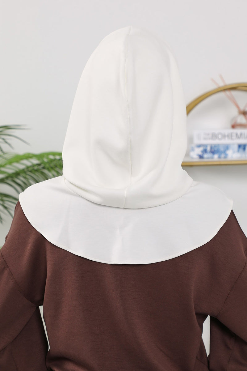 Full Coverage Instant Women Bonnet, All Season Ready-to-Wear Hijab Bonnet with Neck Coverage,B-89O