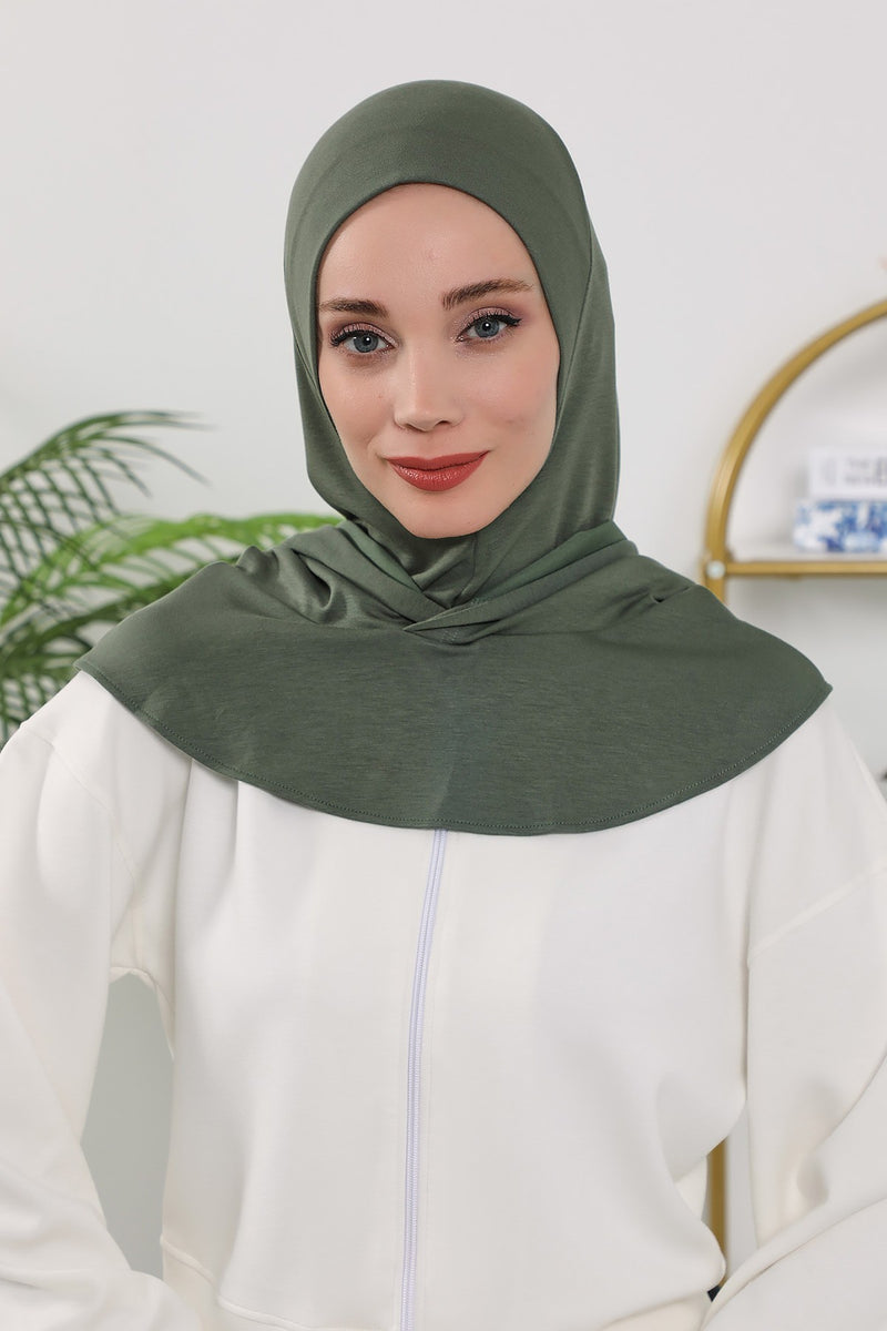 Full Coverage Instant Women Bonnet, All Season Ready-to-Wear Hijab Bonnet with Neck Coverage,B-89O