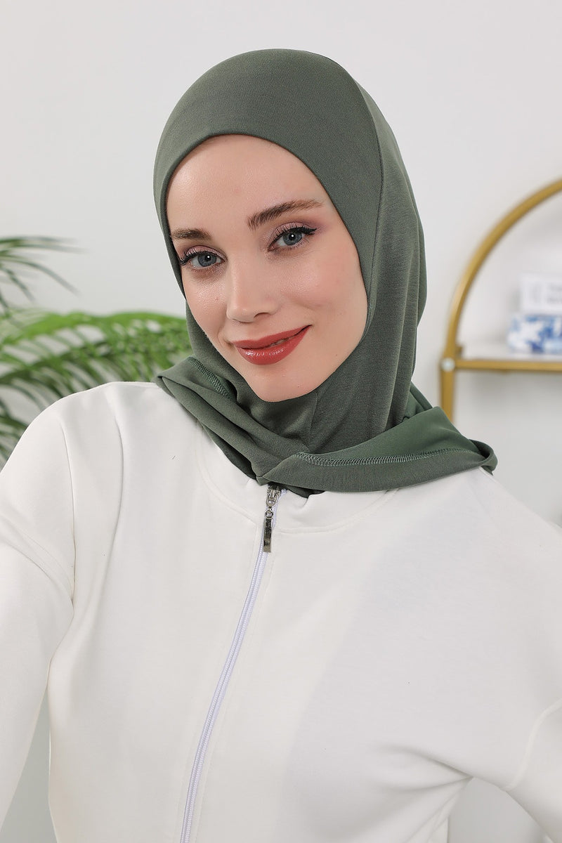 Full Coverage Instant Women Bonnet, All Season Ready-to-Wear Hijab Bonnet with Neck Coverage,B-89O