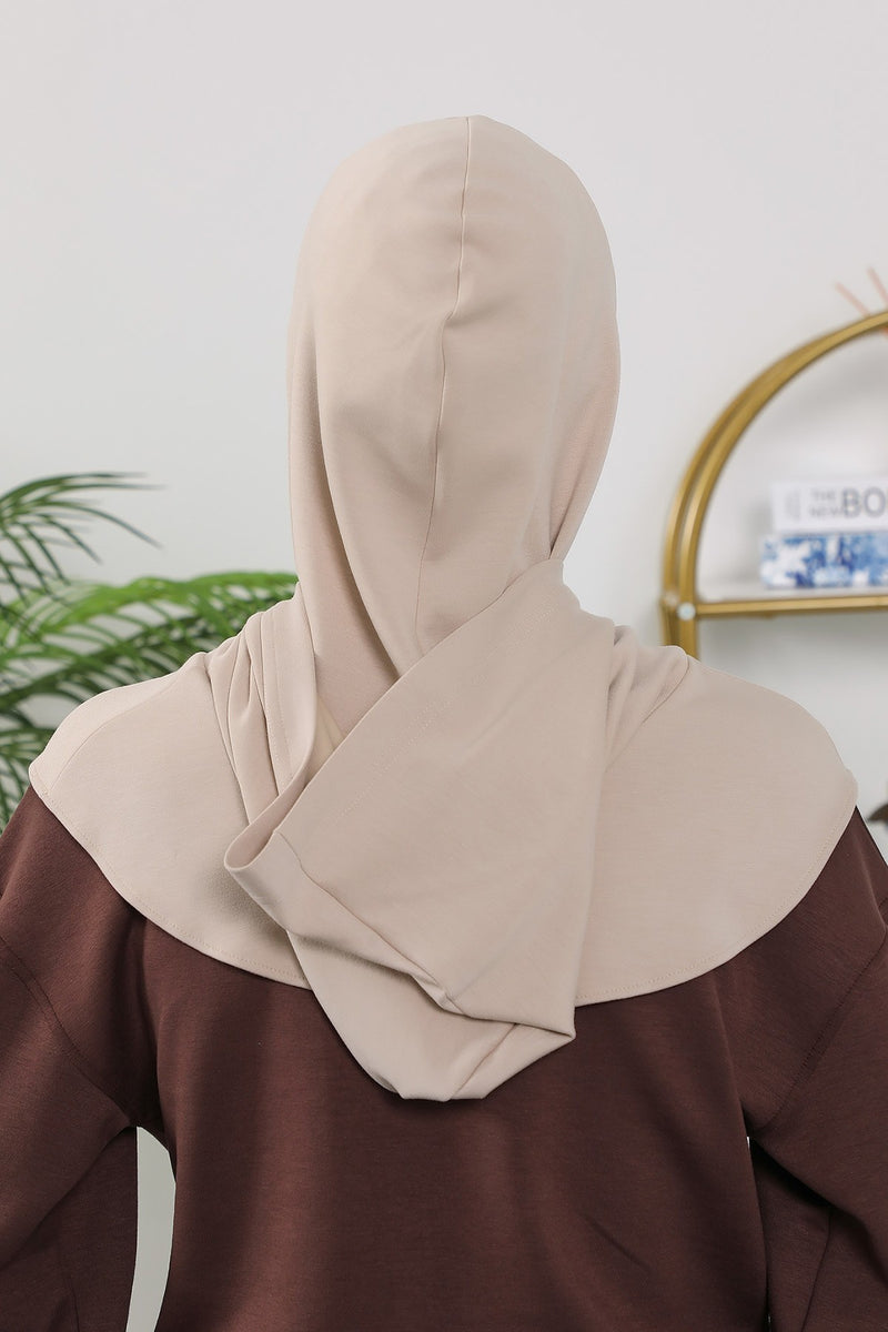Full Coverage Instant Women Bonnet, All Season Ready-to-Wear Hijab Bonnet with Neck Coverage,B-89O