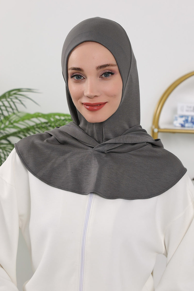 Full Coverage Instant Women Bonnet, All Season Ready-to-Wear Hijab Bonnet with Neck Coverage,B-89O