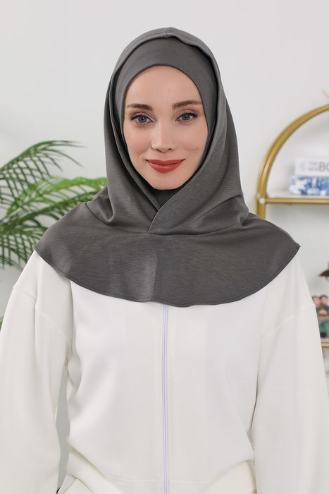 Full Coverage Instant Women Bonnet, All Season Ready-to-Wear Hijab Bonnet with Neck Coverage,B-89O