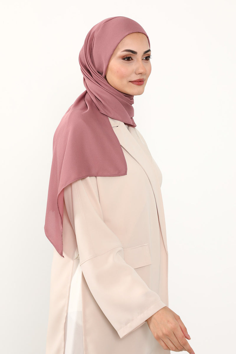 Instant Queen Crepe Practical Hijab Shawl, Easy Wear One-Piece Shawl, Practical No-Pin Modest Headscarf for Women,PS-52