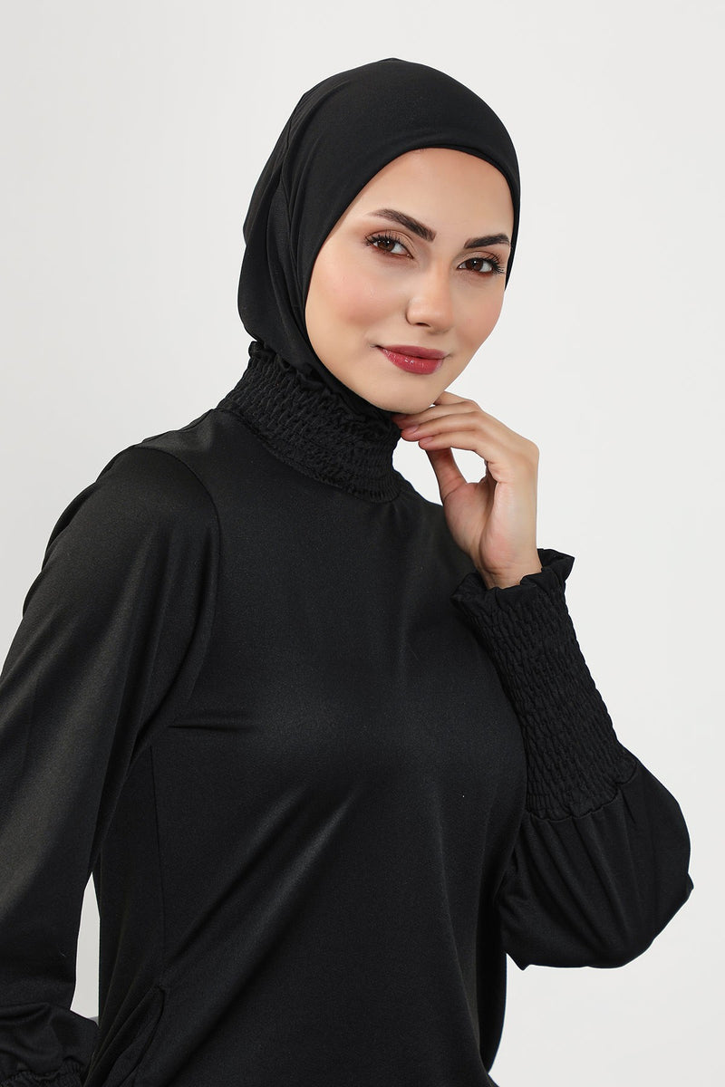 Quick-Dry Swim-Friendly Turban Bonnet for Women, Modest Swim Hijab for Pool & Everyday Use, Sea Pool Ready Head Cover,TB-5SN