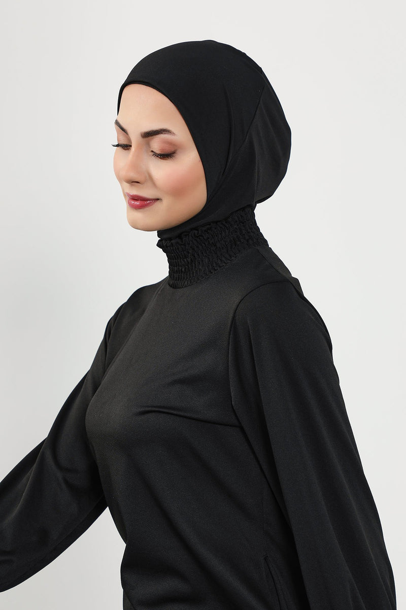 Quick-Dry Swim-Friendly Turban Bonnet for Women, Modest Swim Hijab for Pool & Everyday Use, Sea Pool Ready Head Cover,TB-5SN