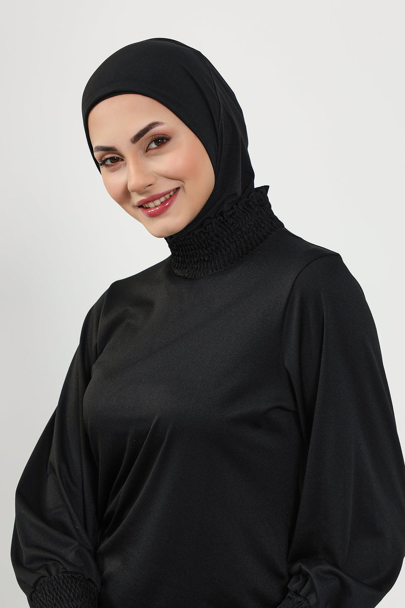 Quick-Dry Swim-Friendly Turban Bonnet for Women, Modest Swim Hijab for Pool & Everyday Use, Sea Pool Ready Head Cover,TB-5SN