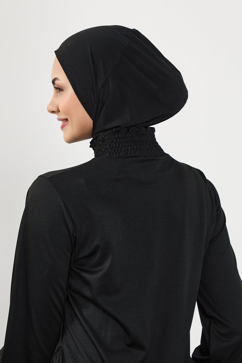 Quick-Dry Swim-Friendly Turban Bonnet for Women, Modest Swim Hijab for Pool & Everyday Use, Sea Pool Ready Head Cover,TB-5SN