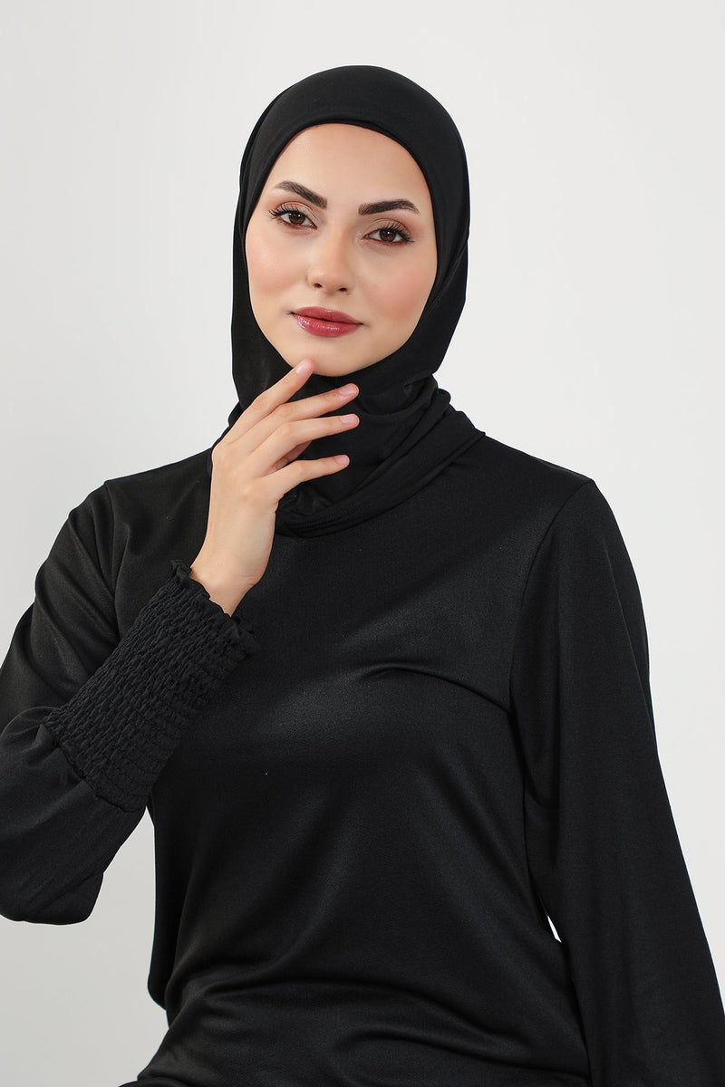 Quick-Dry Swim-Friendly Turban Bonnet for Women, Modest Swim Hijab for Pool & Everyday Use, Sea Pool Ready Head Cover,TB-5SN