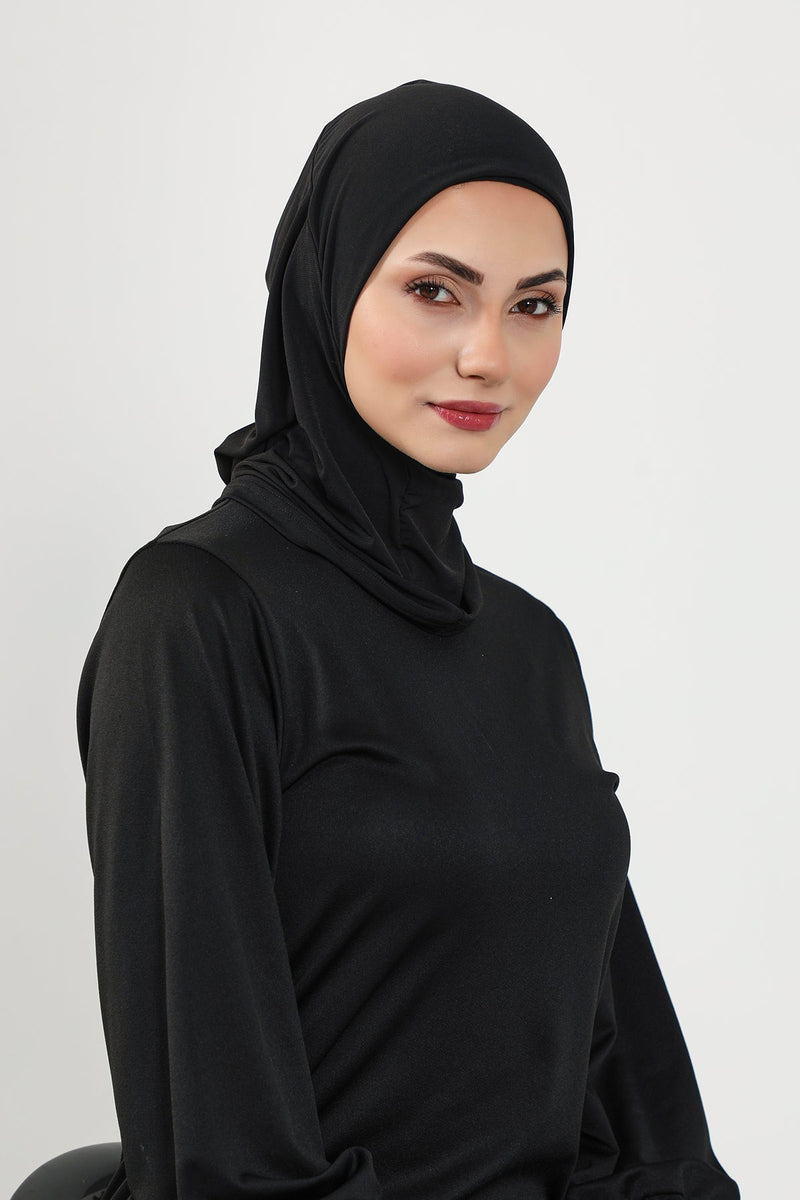 Quick-Dry Swim-Friendly Turban Bonnet for Women, Modest Swim Hijab for Pool & Everyday Use, Sea Pool Ready Head Cover,TB-5SN