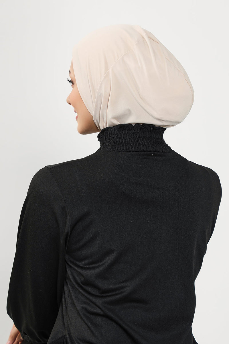 Quick-Dry Swim-Friendly Turban Bonnet for Women, Modest Swim Hijab for Pool & Everyday Use, Sea Pool Ready Head Cover,TB-5SN