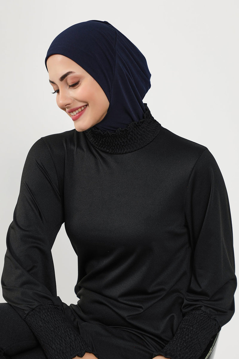 Quick-Dry Swim-Friendly Turban Bonnet for Women, Modest Swim Hijab for Pool & Everyday Use, Sea Pool Ready Head Cover,TB-5SN