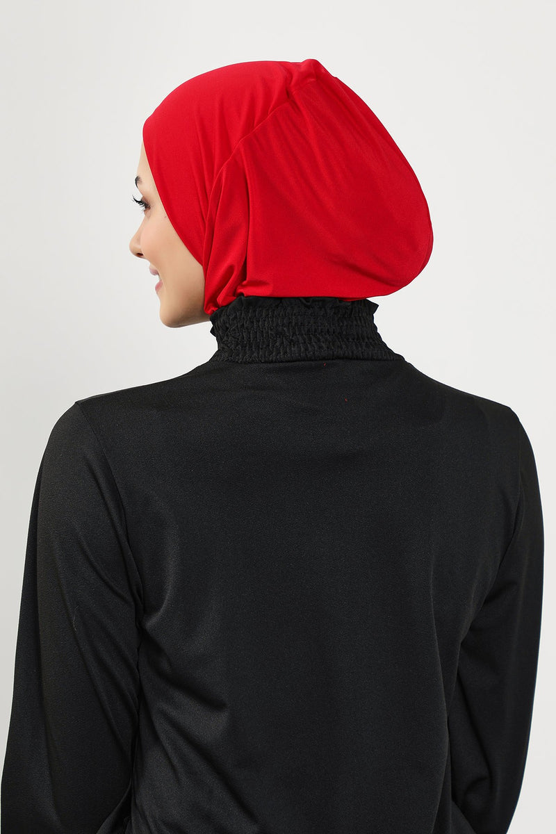 Quick-Dry Swim-Friendly Turban Bonnet for Women, Modest Swim Hijab for Pool & Everyday Use, Sea Pool Ready Head Cover,TB-5SN