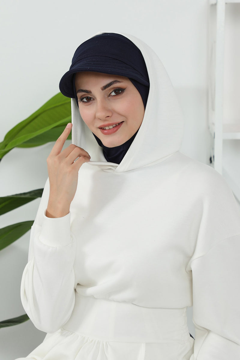 Removable Visor for Hijab and Turban, Slip-On Modest Headwear Accessory for Women,SP-5P