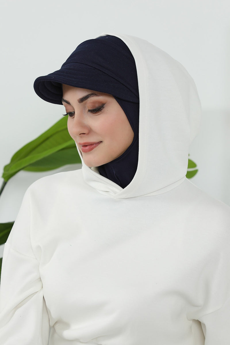 Removable Visor for Hijab and Turban, Slip-On Modest Headwear Accessory for Women,SP-5P