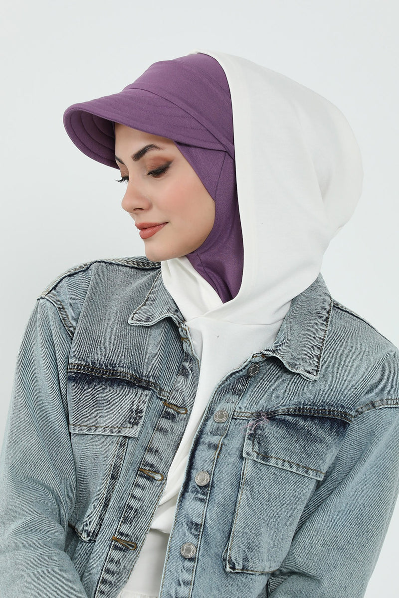 Removable Visor for Hijab and Turban, Slip-On Modest Headwear Accessory for Women,SP-5P