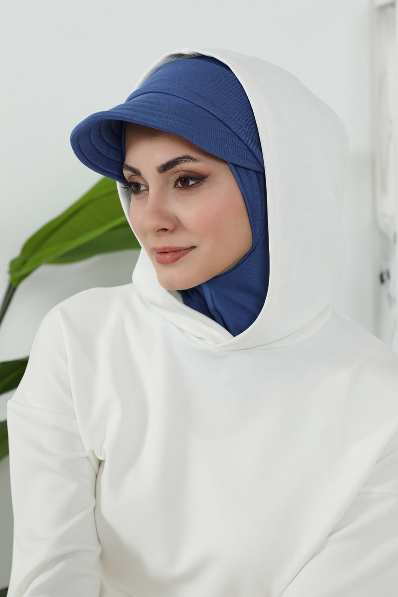 Removable Visor for Hijab and Turban, Slip-On Modest Headwear Accessory for Women,SP-5P