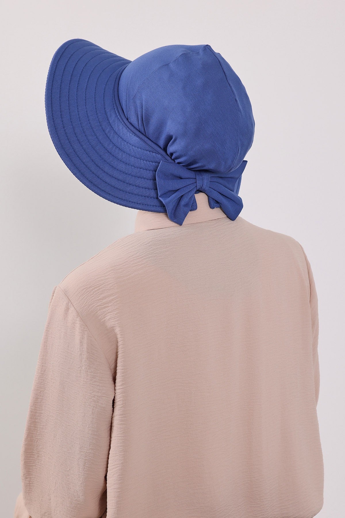 3 Piece Removable Hijab Bonnet Set with Visor and Hat, Modest Sun Protection Headwear for Women,ST-1P Caramel Brown