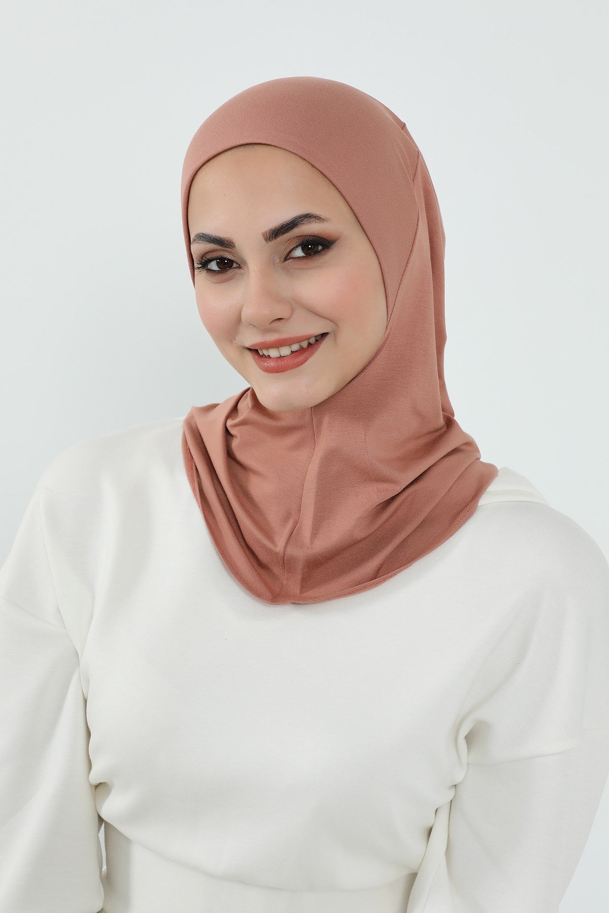 3 Piece Removable Hijab Bonnet Set with Visor and Hat, Modest Sun Protection Headwear for Women,ST-1P Cappucino