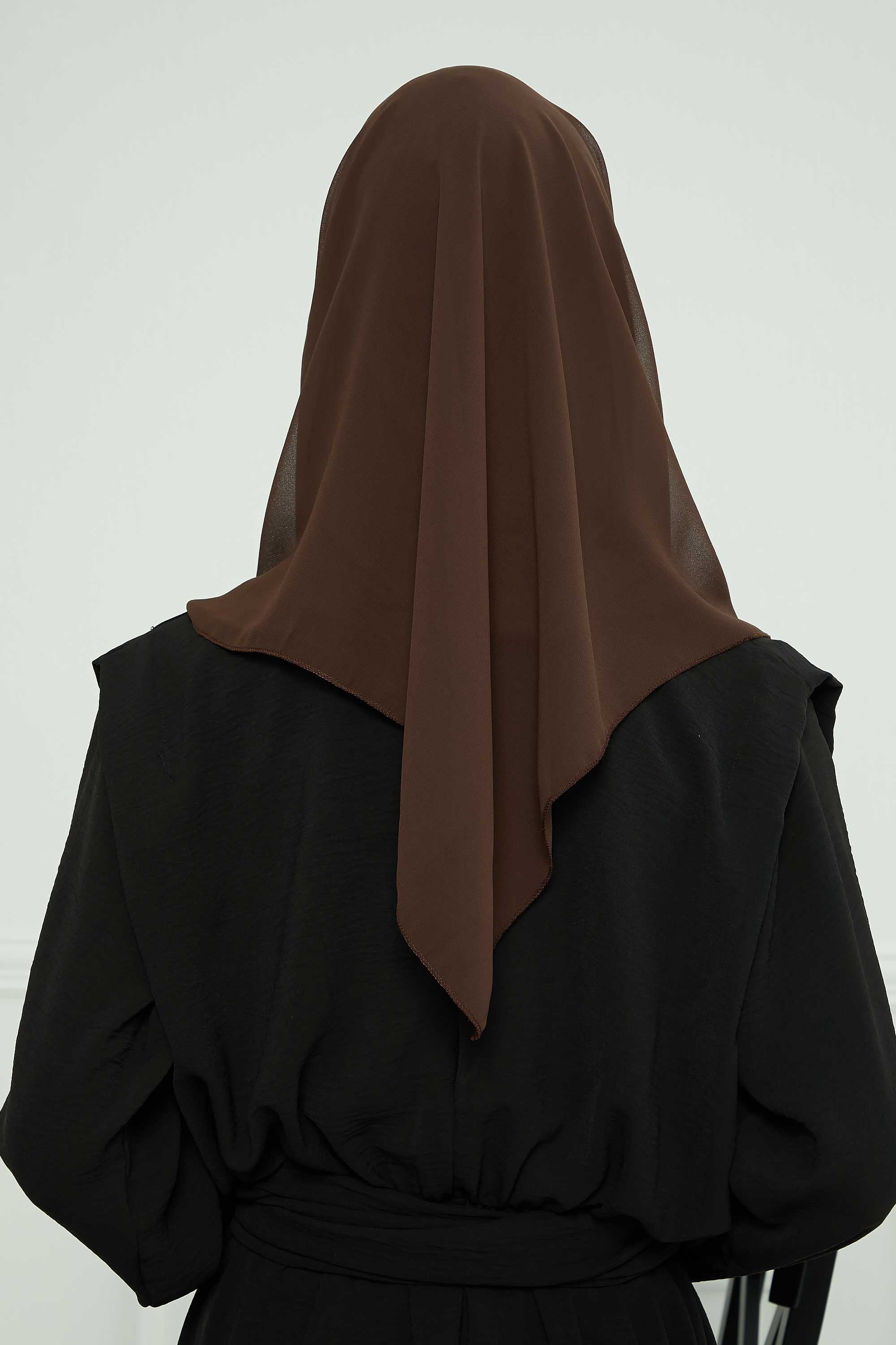 Bundle of 2 Instant Shawls with Soft Bonnet Cap, Chiffon Turban Hijab Set, Ready to Wear Scarf for Women,PS-45SET Light Mink - Beige