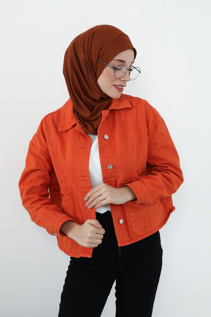 Practical Cotton Bonnet with Built-In Neck Cover and Ear Access, Full-Coverage Hijab Bonnet with Ear Access Points,B-94