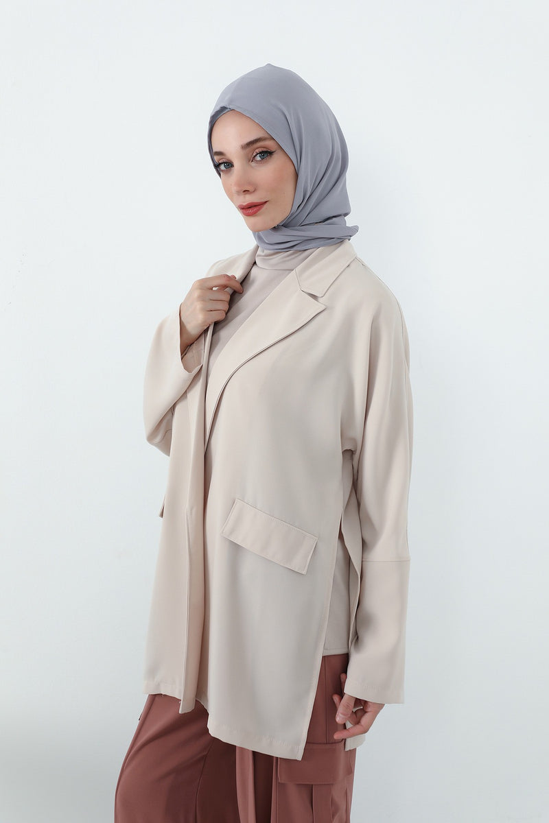 Two Piece Hijab Set Crepe Shawl with Cotton Under Cap Bonnet, Lightweight Modest Scarf and Undercap Combo for Women,PS-56