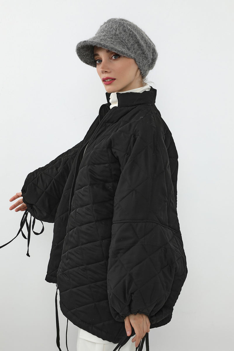 Bouclé Wool Winter Hijab Cap with Visor, Warm Bouclé Wool Hijab Cap with Built-In Visor for Cold Weather,B-73TK