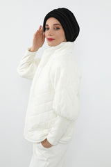 Pleated Winter Felted Wool Turban Hat for Women, Modest-Friendly, Warm & Elegant Winter Turban Bonnet,B-98DK Black
