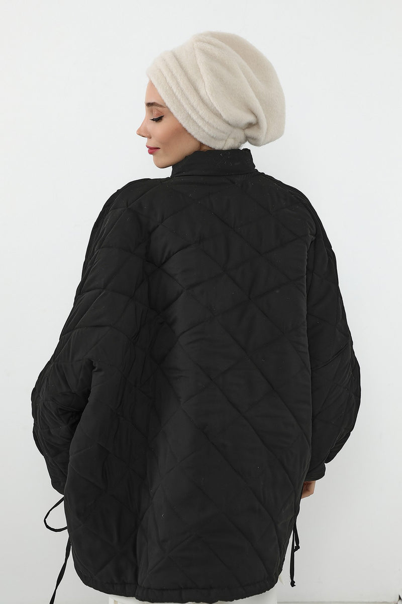 Pleated Winter Felted Wool Turban Hat for Women, Modest-Friendly, Warm & Elegant Winter Turban Bonnet,B-98DK