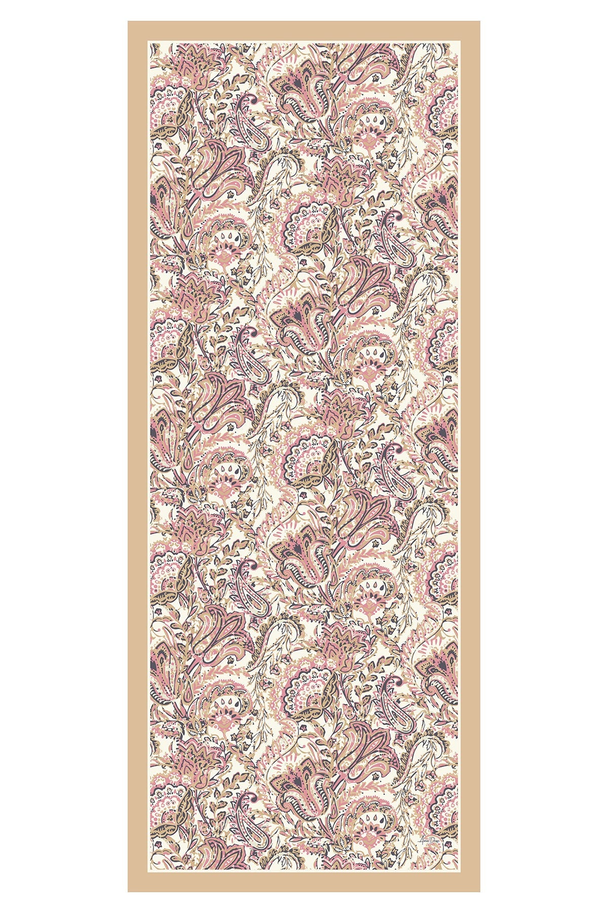 Printed Voile Hijab Scarf, Lightweight Soft Breathable Modest Shawl,SAL-102 Pattern V1