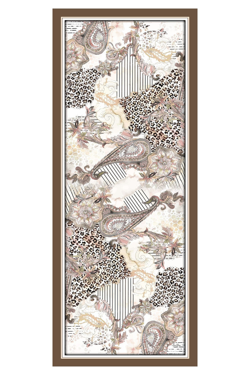 Printed Voile Hijab Scarf, Lightweight Soft Breathable Modest Shawl,SAL-103