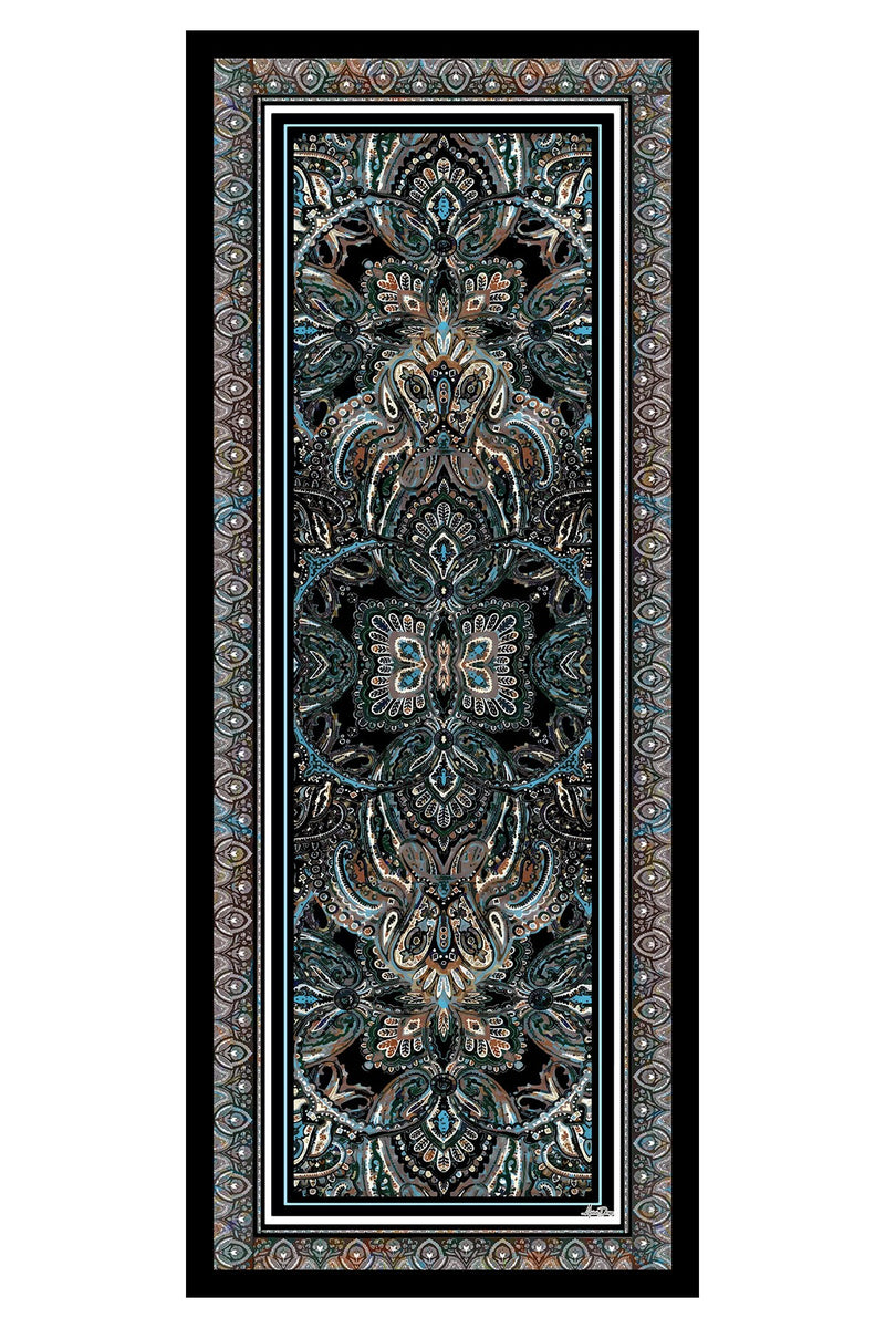 Printed Voile Hijab Scarf, Lightweight Soft Breathable Modest Shawl,SAL-104