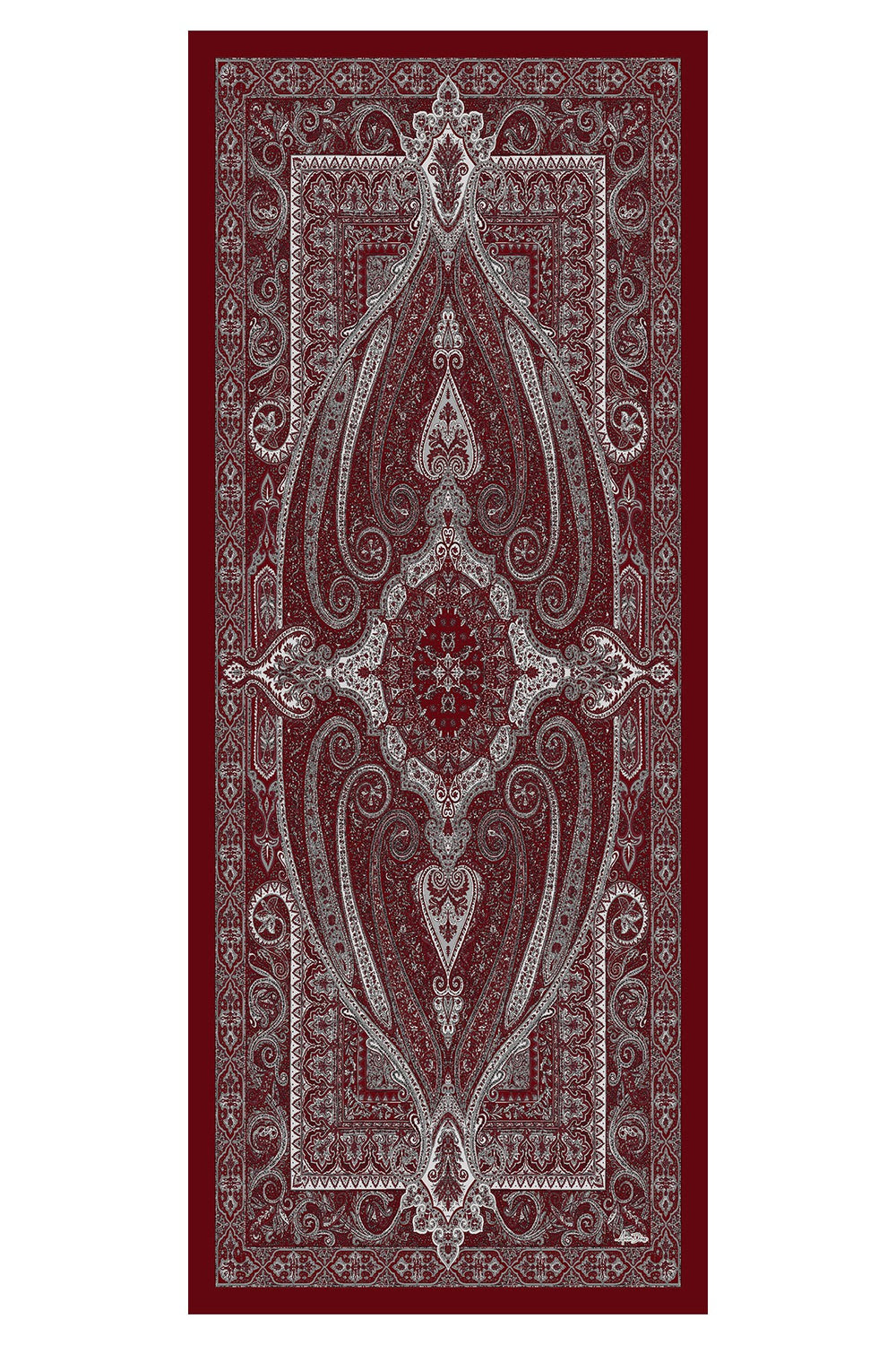 Printed Voile Hijab Scarf, Lightweight Soft Breathable Modest Shawl,SAL-107 Pattern V1