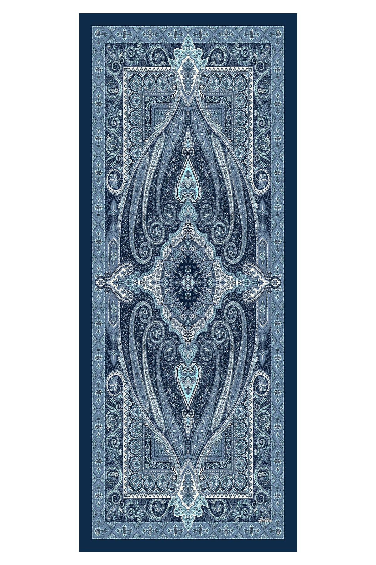 Printed Voile Hijab Scarf, Lightweight Soft Breathable Modest Shawl,SAL-107 Pattern V2