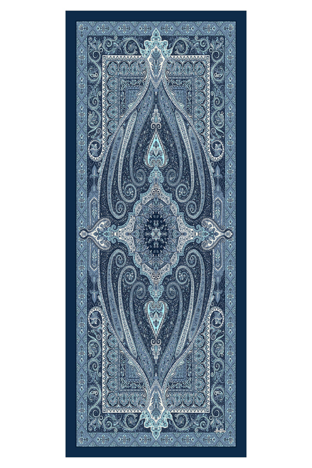 Printed Voile Hijab Scarf, Lightweight Soft Breathable Modest Shawl,SAL-107 Pattern V2