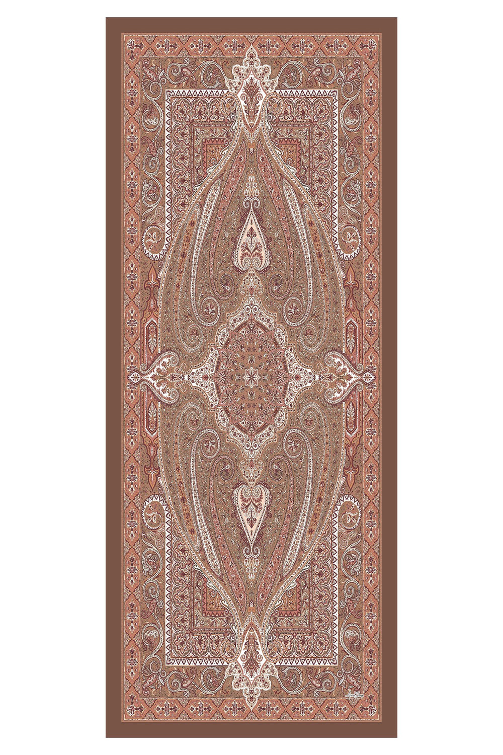 Printed Voile Hijab Scarf, Lightweight Soft Breathable Modest Shawl,SAL-107 Pattern V4